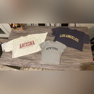 Collegiate State Crop Tops